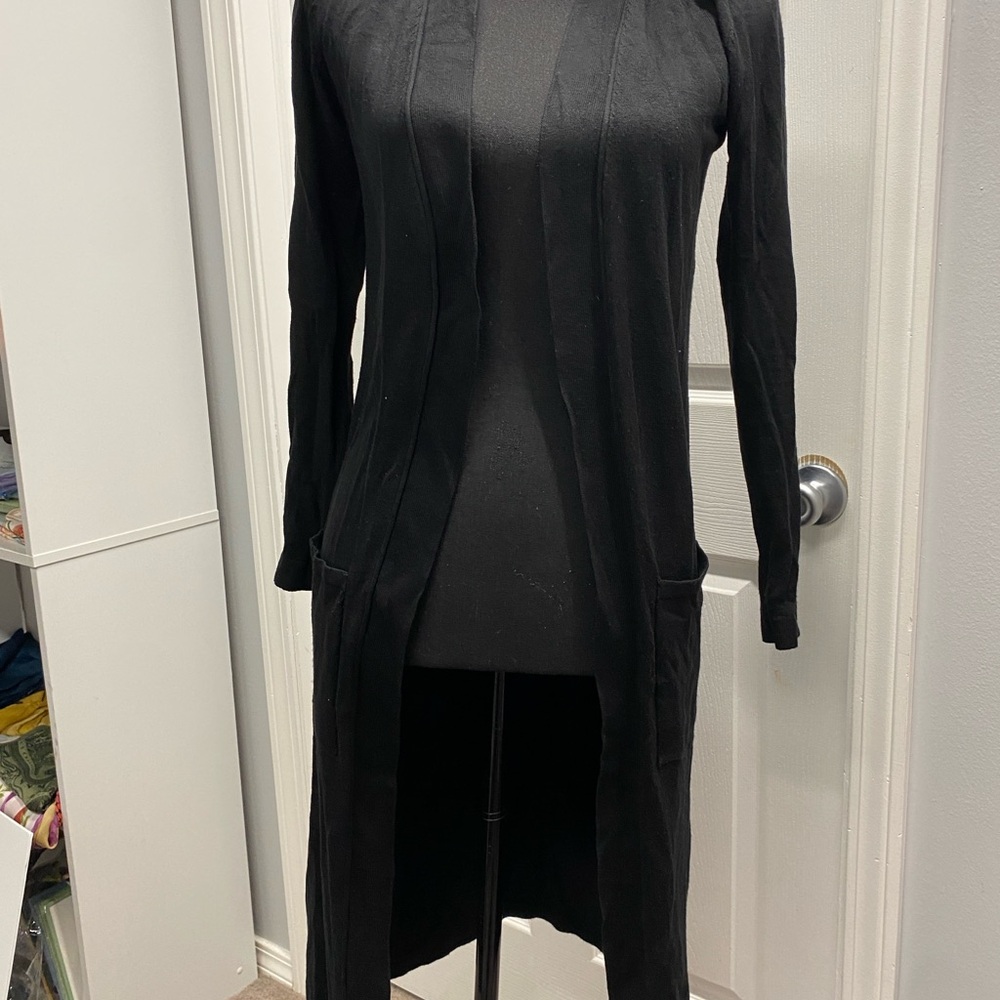 Premise Black Open-Front Cardigan